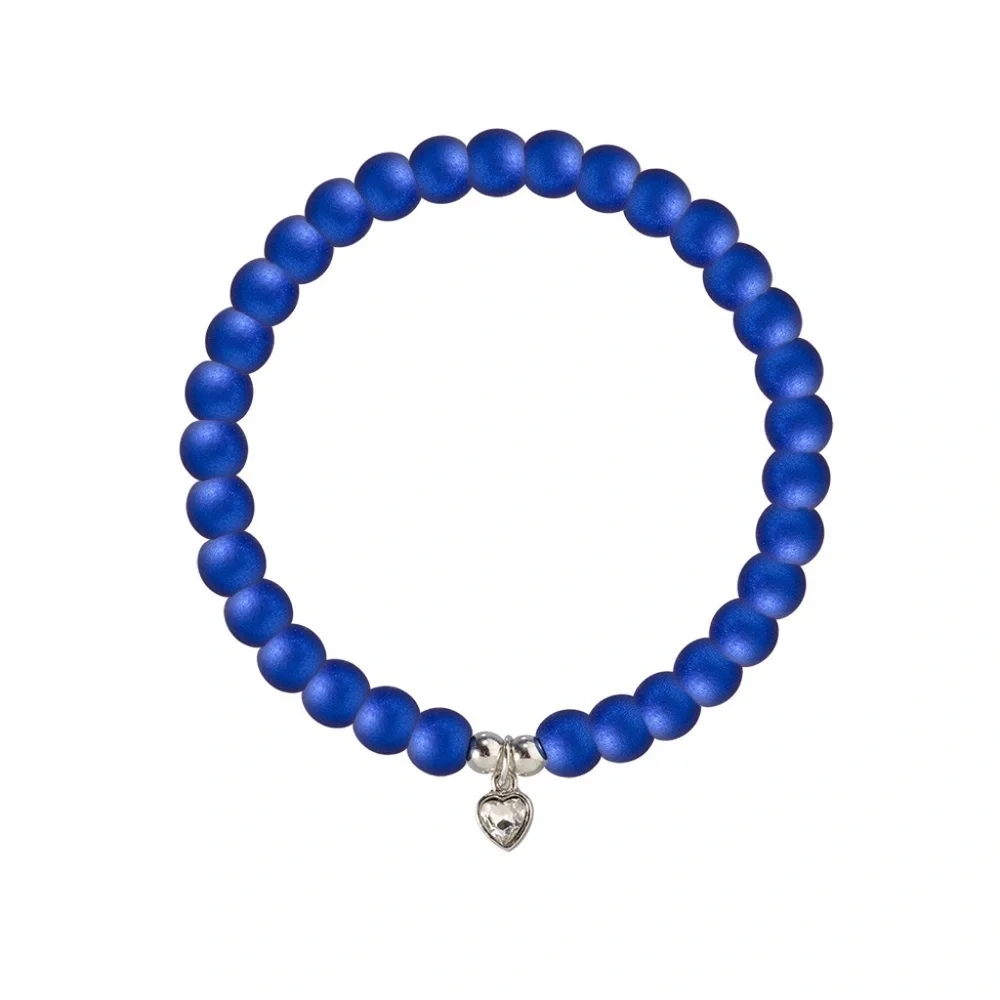 *ELKIE* 5-Pc Silver x Blue Fashion Bracelet Set